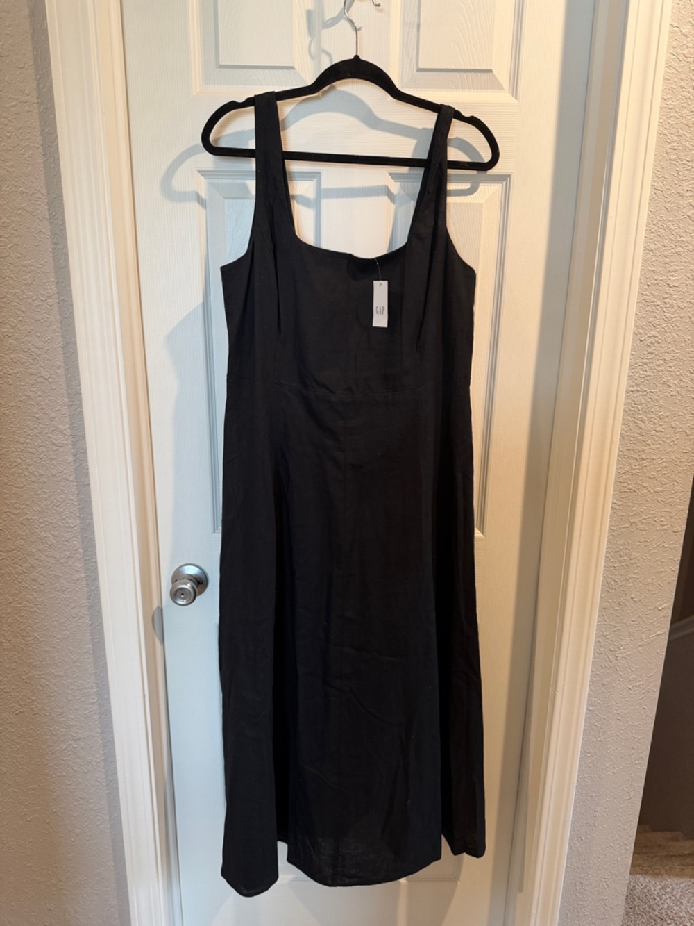 GAP Black Linen Cotton Dress, L